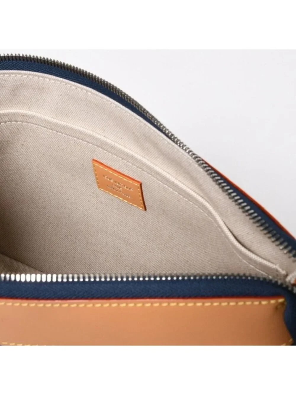 Louis Vuitton Handbag Clutch Pochette Voyage Monogram Denim
